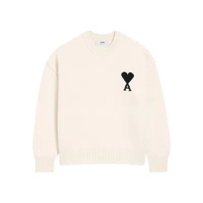 AMI ALEXANDRE MATTIUSSI AMI PARIS NEUTRALS SWEATERS & KNITWEAR - JUMPERS MEN