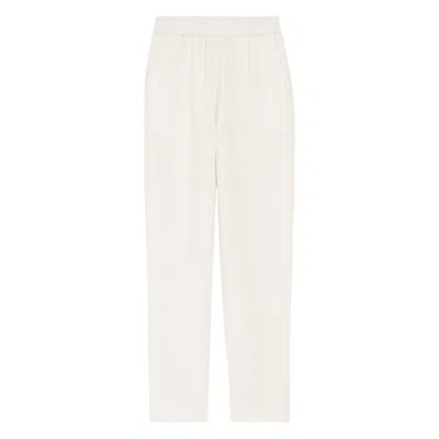 Ami Alexandre Mattiussi Ami Paris Neutrals Trousers - Flared Trousers Women In White