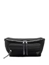 Ami Alexandre Mattiussi Shoulder Bag With Adjustable Strap And Front Pocket In Black