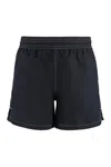Ami Alexandre Mattiussi Swim Shorts Nylon Contrast Stitching In Black