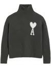 AMI ALEXANDRE MATTIUSSI AMI PARIS OFF WHITE ADC SWEATER CLOTHING