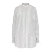 Ami Alexandre Mattiussi Ami Paris Chemise Oversize A Plastron Plisse In Gray