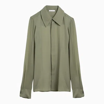 Ami Alexandre Mattiussi Ami Paris Olive Shirt In Green