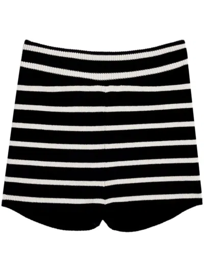 Ami Alexandre Mattiussi Ami Paris Organic Cotton Striped Shorts