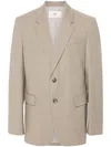 Ami Alexandre Mattiussi Double-breasted Blazer In Taupe