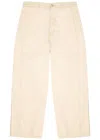 Ami Alexandre Mattiussi Ami Paris Jean Wide Fit Avec Bandes Laterales In White