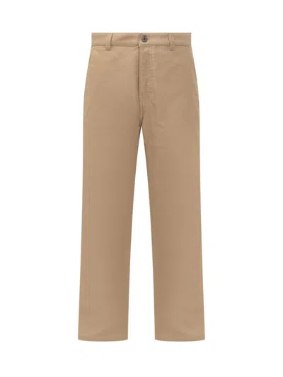 Ami Alexandre Mattiussi Ami Paris Worker Pants In Beige