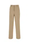 Ami Alexandre Mattiussi Ami Paris Cappuccino Wool Pant In Beige