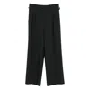 Ami Alexandre Mattiussi Pleated Buckle-fastening Trousers In Black