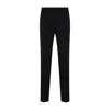 Ami Alexandre Mattiussi Wool Wide-leg Pant Cropped Length In Black
