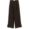 Ami Alexandre Mattiussi Gabardine Cargo Trousers In Brown
