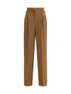 Ami Alexandre Mattiussi Wool Pants In Brown