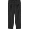 Ami Alexandre Mattiussi Carrot Wool Cropped Trousers In Grey
