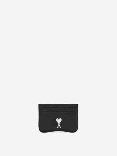 Ami Alexandre Mattiussi Ami Paris Paris Paris Card Holder In Black