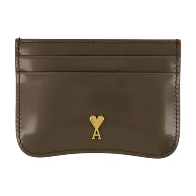 Ami Alexandre Mattiussi Ami Paris Paris Paris Cardholder In Brown