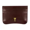 Ami Alexandre Mattiussi Ami Paris Paris Paris Cardholder In Burgundy