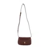 Ami Alexandre Mattiussi Ami Paris Paris Crossbody - Leather - Burgundy In Red