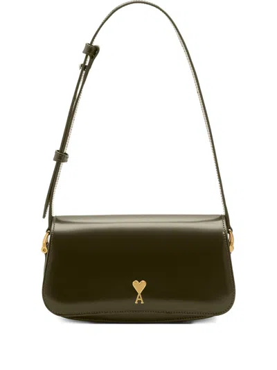 Ami Alexandre Mattiussi Ami Paris Paris Paris Glazed Paris Shoulder Bag In Green