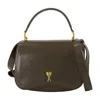 Ami Alexandre Mattiussi Ami Paris Paris Handbag - Leather - Khaki