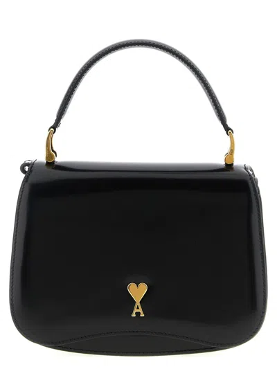 Ami Alexandre Mattiussi Ami Paris 'paris Paris' Mini Handbag In Black