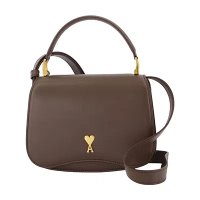 Ami Alexandre Mattiussi Ami Paris Paris Paris Purse -  - Leather - Brown