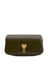 Ami Alexandre Mattiussi Rectangular Shape Shoulder Bag With Gold-tone Hardware In Green