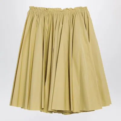 Ami Alexandre Mattiussi Ami Paris Pastel Yellow Cotton Skirt