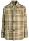 Ami Alexandre Mattiussi Ami Paris Plaid-print Canvas Jacket In Multicoloured 1