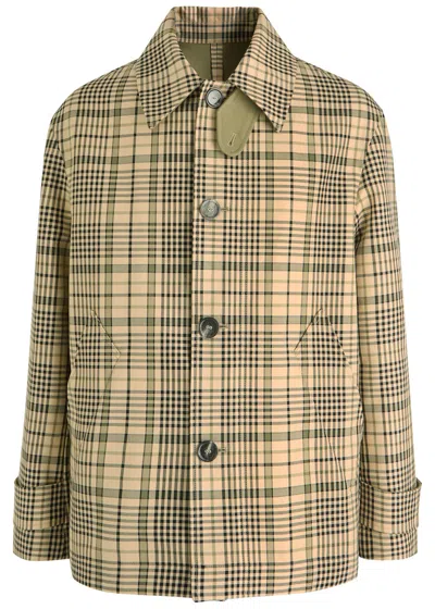 Ami Alexandre Mattiussi Ami Paris Plaid-print Canvas Jacket In Multicoloured 1