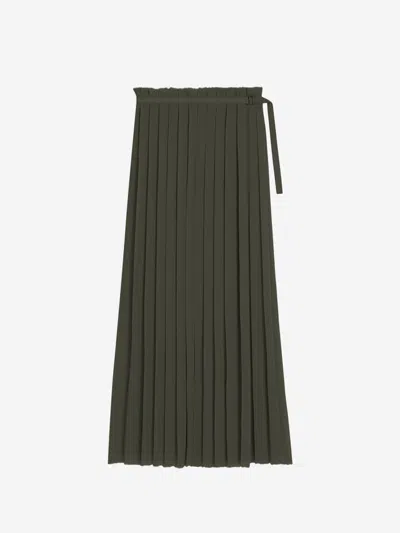 AMI ALEXANDRE MATTIUSSI AMI PARIS PLEATED MAXI SKIRT