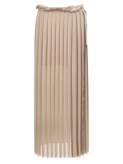AMI ALEXANDRE MATTIUSSI AMI PARIS 'PLEATED' SKIRT