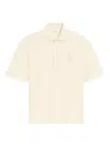 Ami Alexandre Mattiussi White Polo Shirt With Adc Patch Logo In Cotton Uomo In Neutral