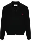 Ami Alexandre Mattiussi Ami Paris Polo In Black