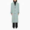 Ami Alexandre Mattiussi Ami Paris Aquamarine Single-breasted Coat