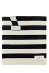 Ami Alexandre Mattiussi Ami Paris Printed Terry Fabric Beach Towel In Black