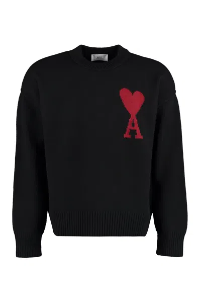 AMI ALEXANDRE MATTIUSSI AMI PARIS PULL AMI DE COEUR ROUGE