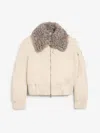 Ami Alexandre Mattiussi Ami Paris Quilted Bomber Jacket In Brown