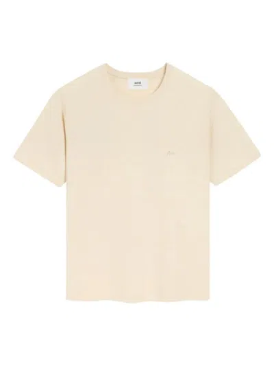 AMI ALEXANDRE MATTIUSSI AMI PARIS RAGLAN SLEEVE EMBROIDERED T SHIRT