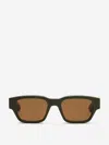 Ami Alexandre Mattiussi Khaki 75009 Sunglasses Green In Metal Edges