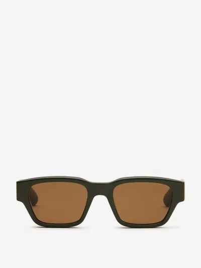 Ami Alexandre Mattiussi Ami Paris Rectangular Sunglasses In Military Green