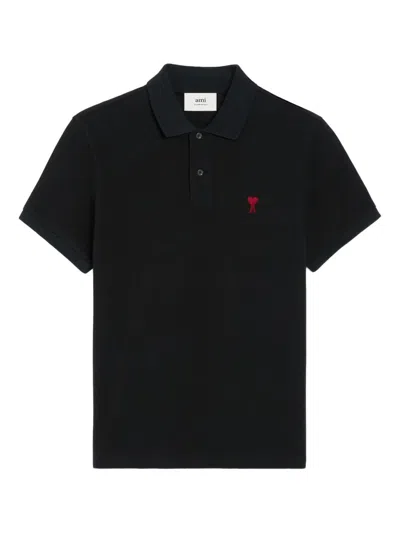 Ami Alexandre Mattiussi Ami Paris Red Adc Polo Shirt