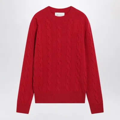 Ami Alexandre Mattiussi Ami Paris Red Merino Wool Sweater