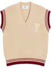 Ami Alexandre Mattiussi Ami Paris Ribbed Sweater In 136 White Cream