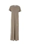 Ami Alexandre Mattiussi Ami Paris Robe Longue Manches Courtes