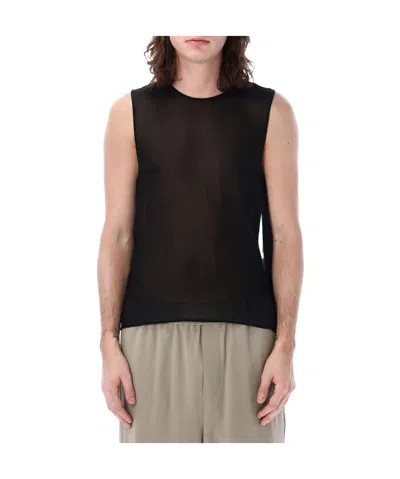 Ami Alexandre Mattiussi Ami Paris Round-neck Tank Top In Black