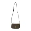 Ami Alexandre Mattiussi Ami Sac À Bandoulière Paris Paris - Leather - Khaki In Brown