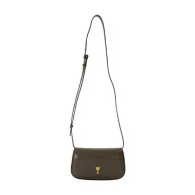 Ami Alexandre Mattiussi Ami Paris Sac À Bandoulière Paris Paris In Brown