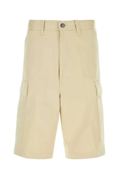 Ami Alexandre Mattiussi Ami Paris Sand Cotton Bermuda Shorts