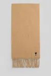 Ami Alexandre Mattiussi Ami Paris Scarve In Brown