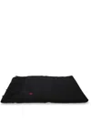 Ami Alexandre Mattiussi Ami Paris Ami De Coeur Wool Scarf With Fringed Edges In Black